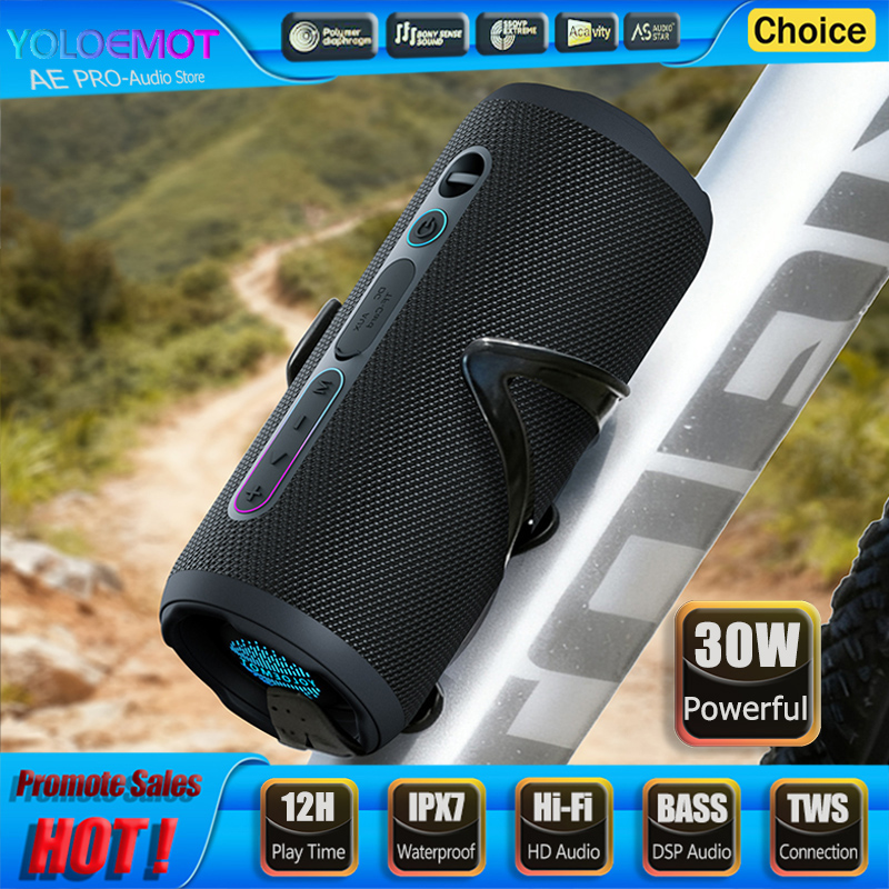 Portable Bluetooth Speaker Waterproof Ipx7 - Портативная Bluetooth-колонка 30 Вт с беспроводным