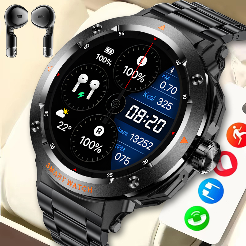 Tws Earbuds Bluetooth 5.3 - LIGE Новые умные часы 2 в
