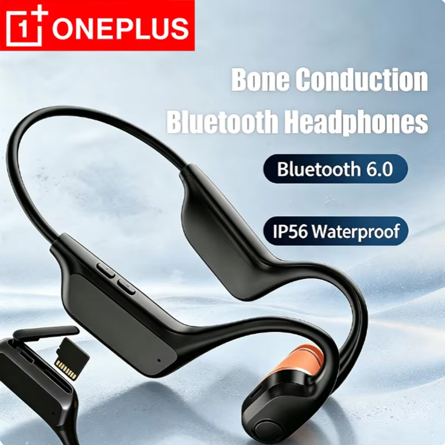 Bone Conduction Running Headphones - Беспроводные Bluetooth-наушники OnePlus с открытым типом