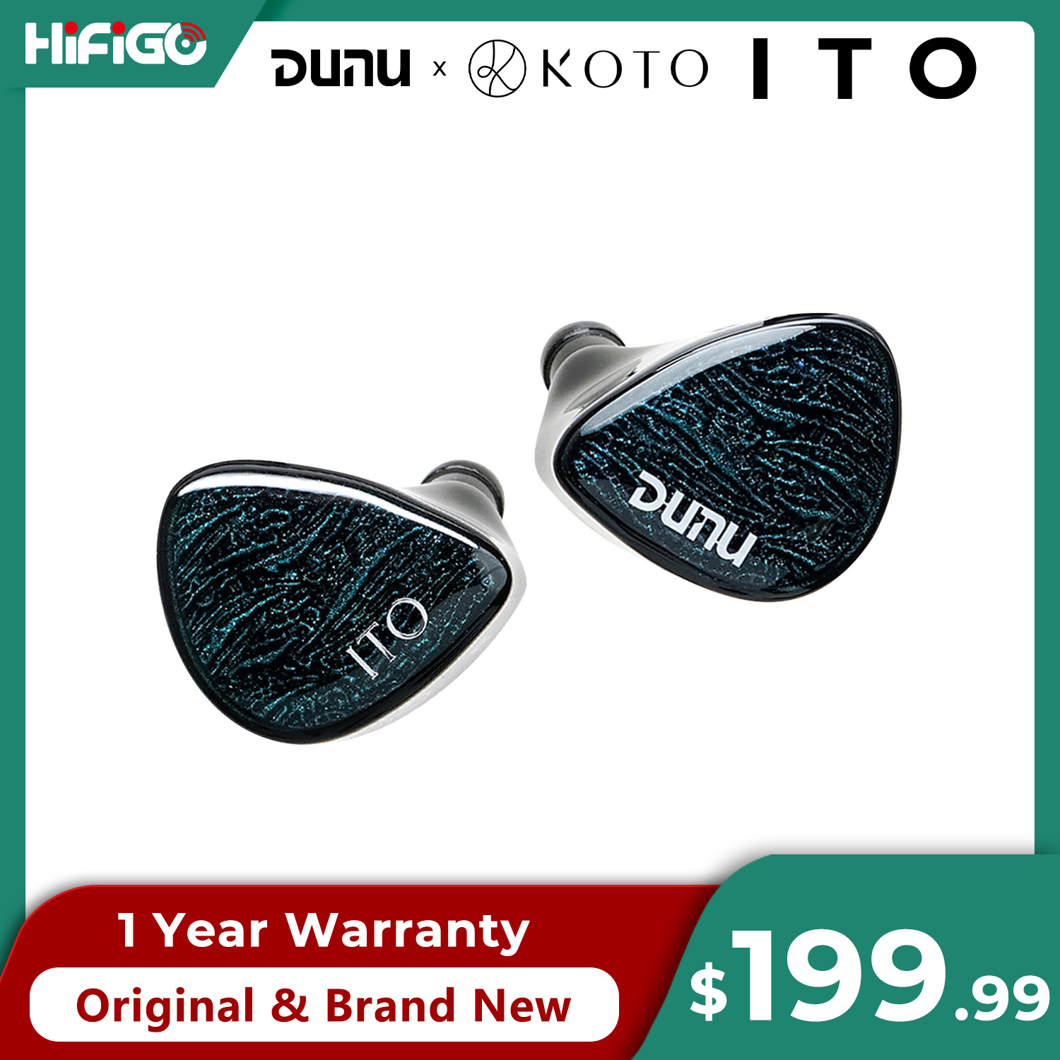 Planar Magnetic Iem Earphones - Внутриканальные наушники DUNU X KOTO ITO