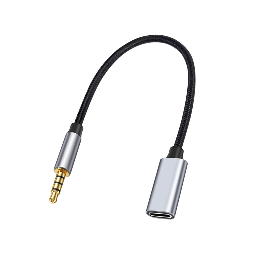 Type C Wired Earphones With Mic - Aux аудиоадаптер 3,5 мм «папа» на
