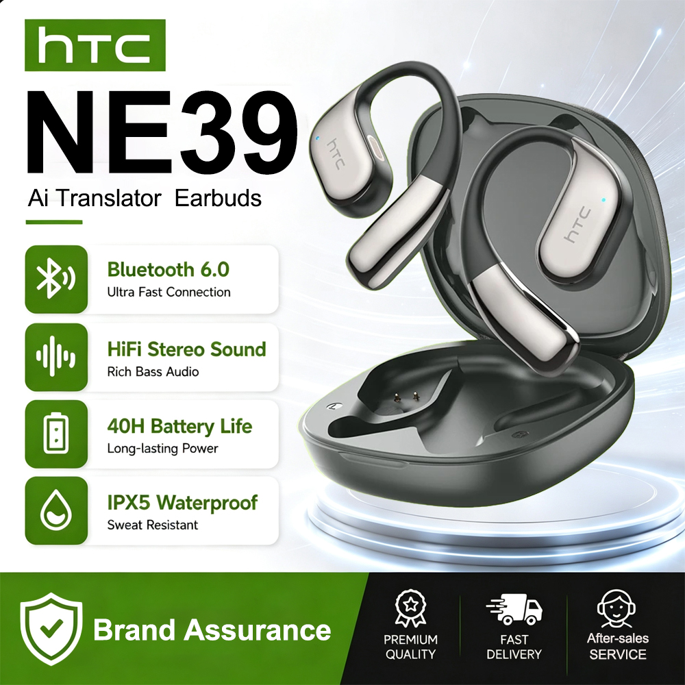 Open Ear Air Conduction Headphones - Беспроводные Bluetooth-наушники HTC NE39 AI Translate
