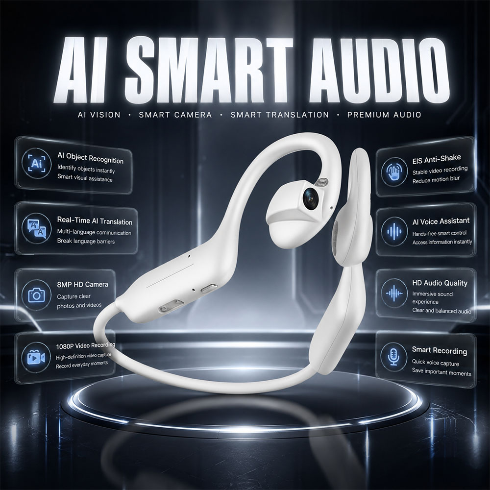 Headphones - НОВЫЕ 1080P UHD Bluetooth-наушники с камерой
