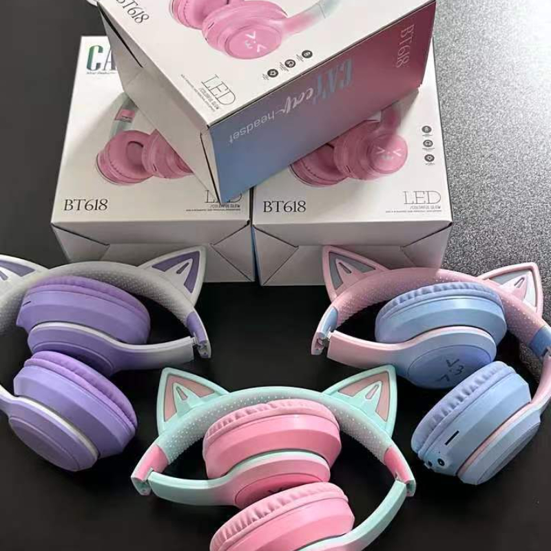 Беспроводные Bluetooth-наушник – обзор и цена Cat Ear Bluetooth Headset Led