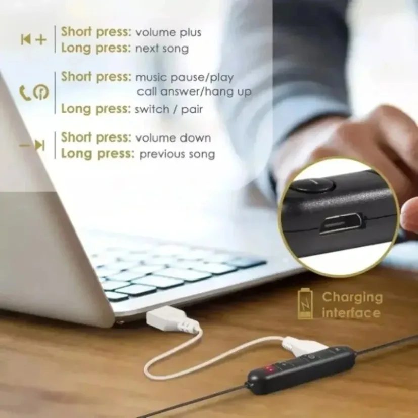 Беспроводные Bluetooth-наушник – обзор и цена Magnetic Neckband Sports Earphones