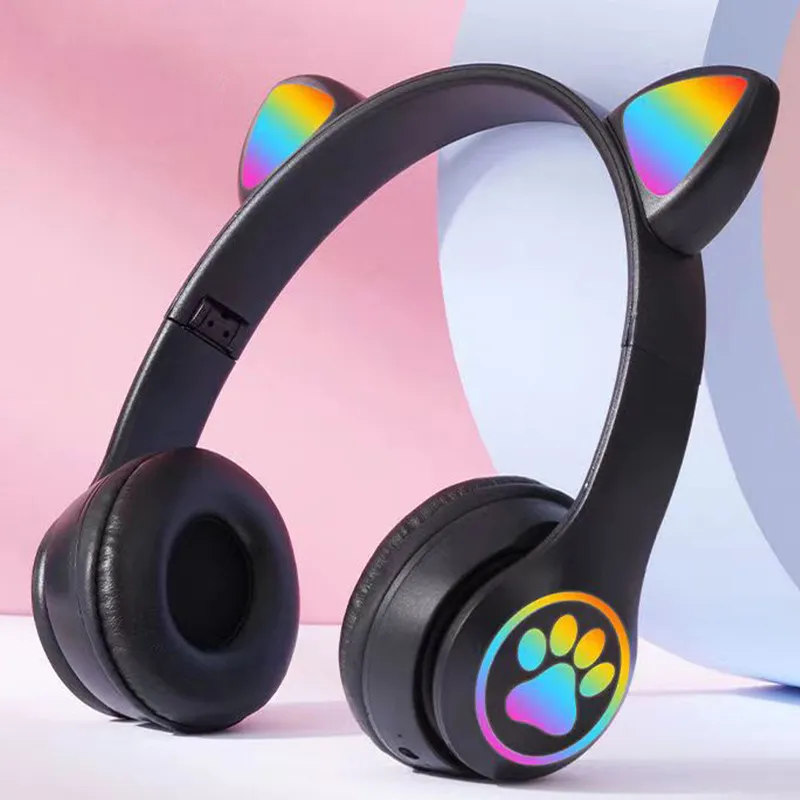 Беспроводные наушники с кошачь – обзор и цена Cat Ear Bluetooth Headset Led