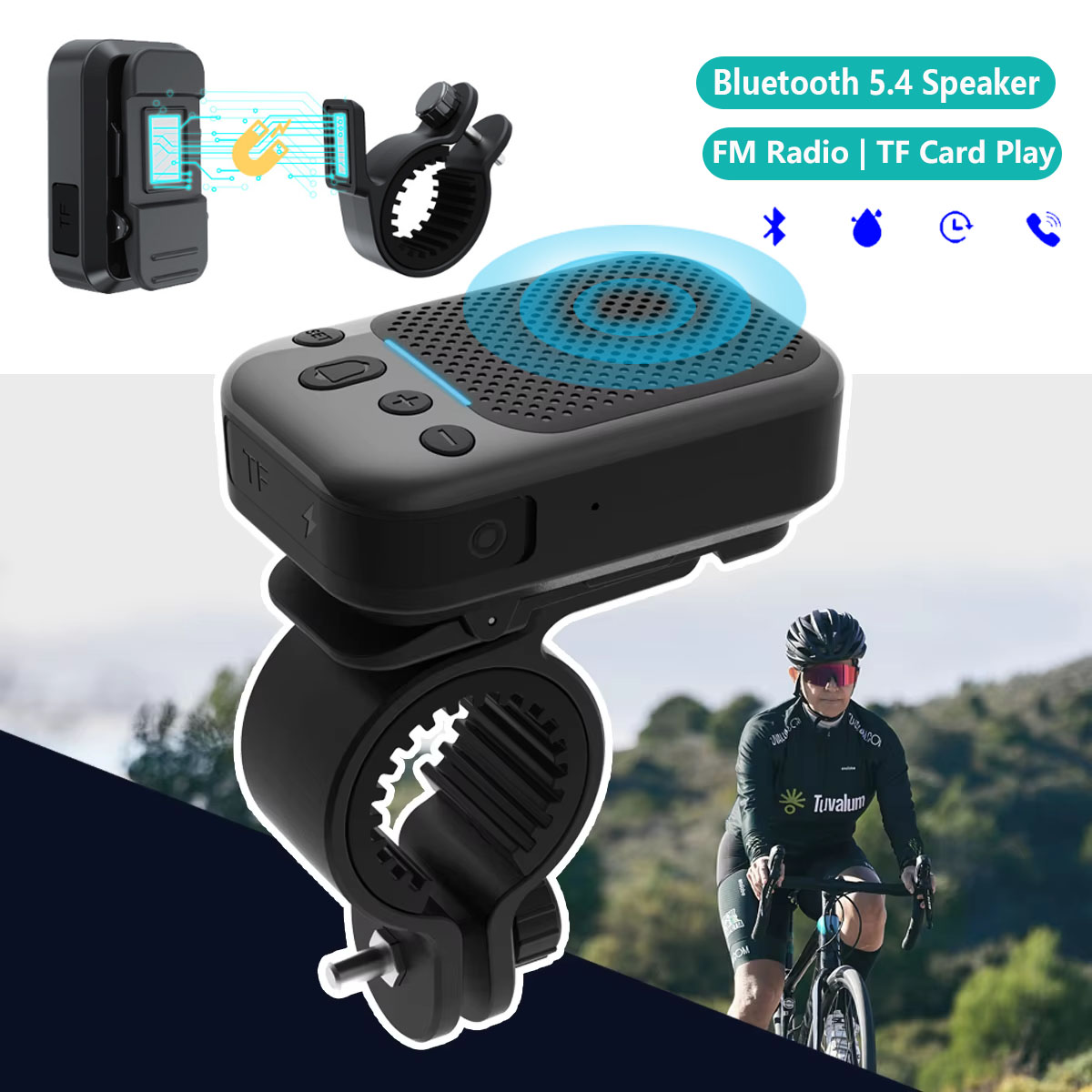 Мини-велосипедный беспроводной – обзор и цена Portable Bluetooth Speaker Waterproof Ipx7