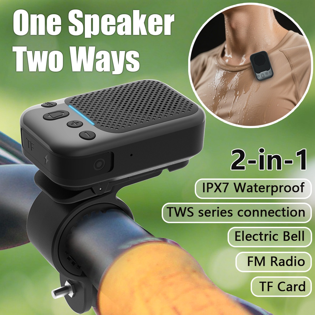 Мини-велосипедный беспроводной – обзор и цена Portable Bluetooth Speaker Waterproof Ipx7