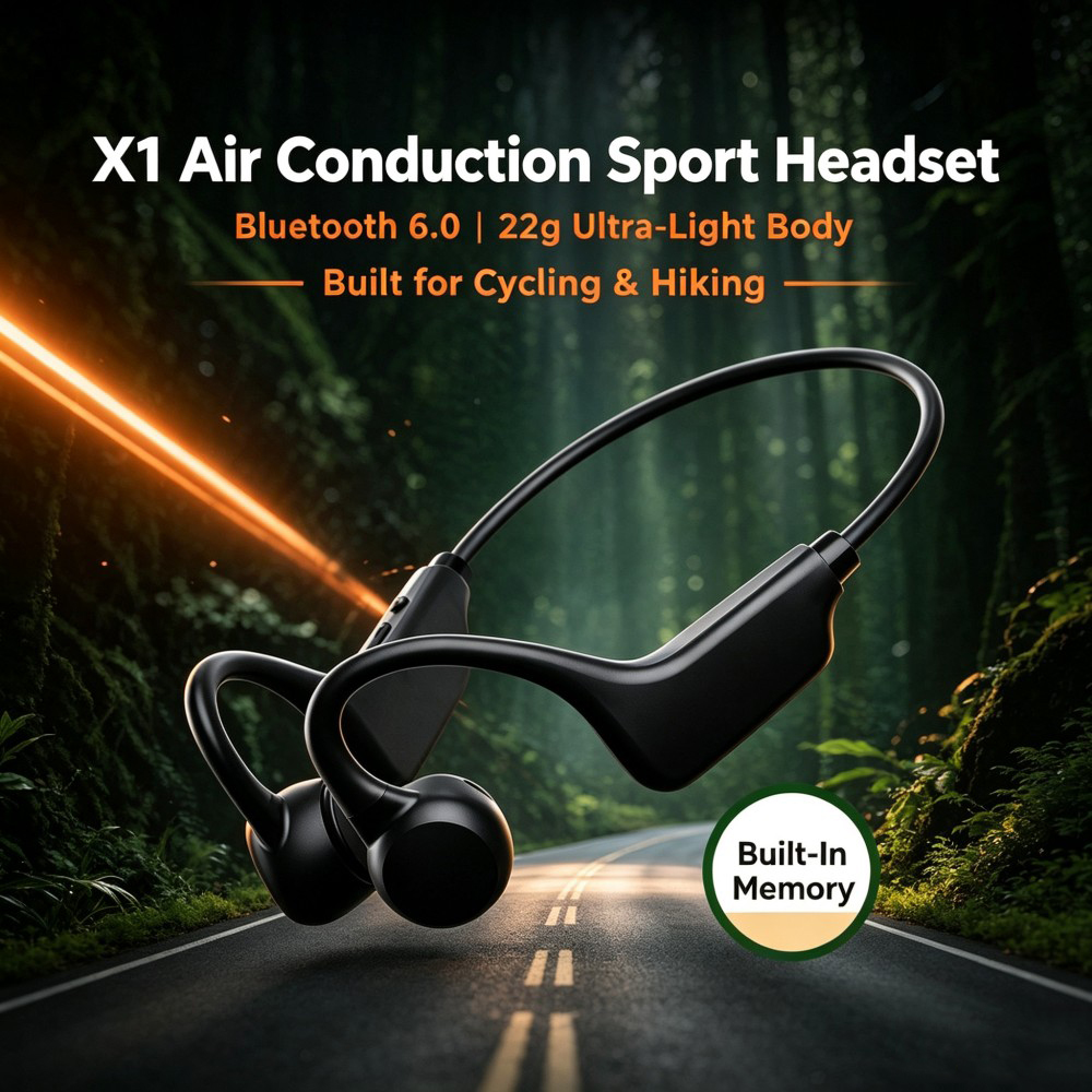 KEBIDUMEI Bluetooth 6.0 Наушни – обзор и цена Open Ear Air Conduction Headphones