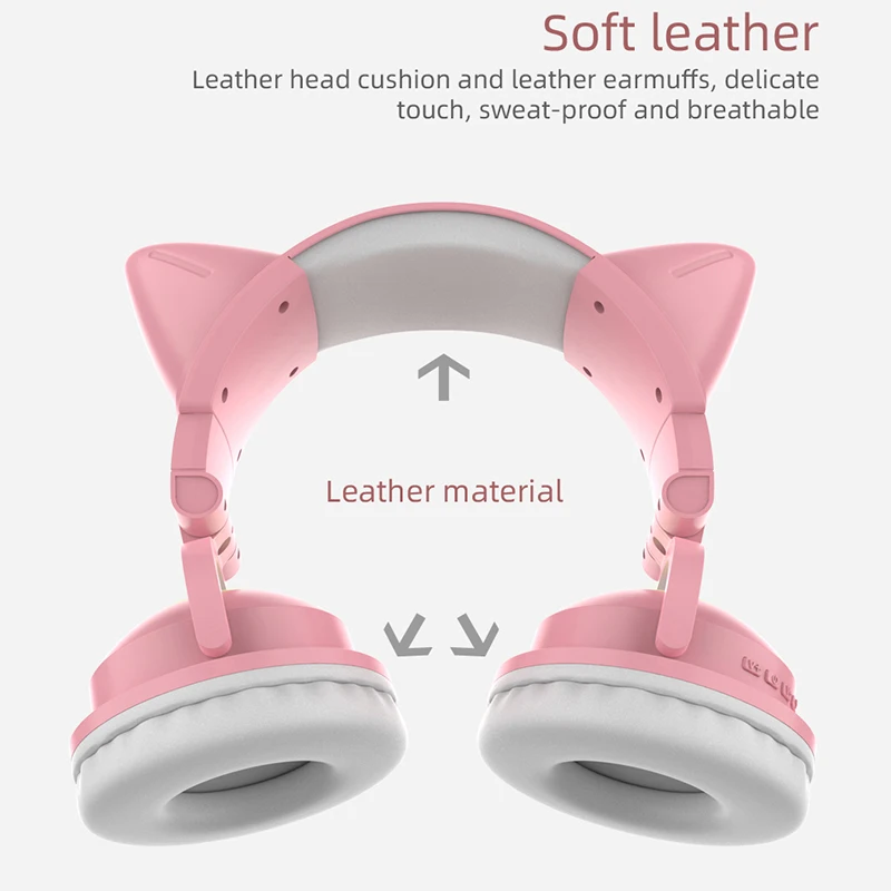 ZW068 Bluetooth-наушники со св – обзор и цена Cat Ear Bluetooth Headset Led