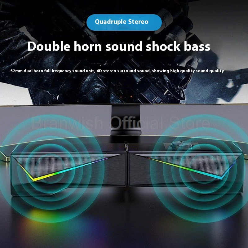Игровая звуковая панель RGB со – обзор и цена Rgb Computer Soundbar For Pc