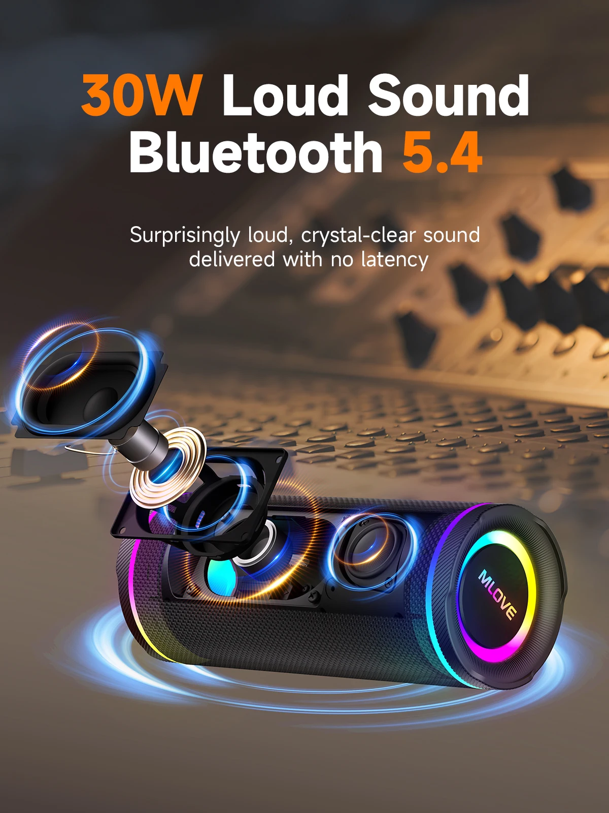 Портативная Bluetooth-колонка  – обзор и цена Portable Bluetooth Speaker Waterproof Ipx7