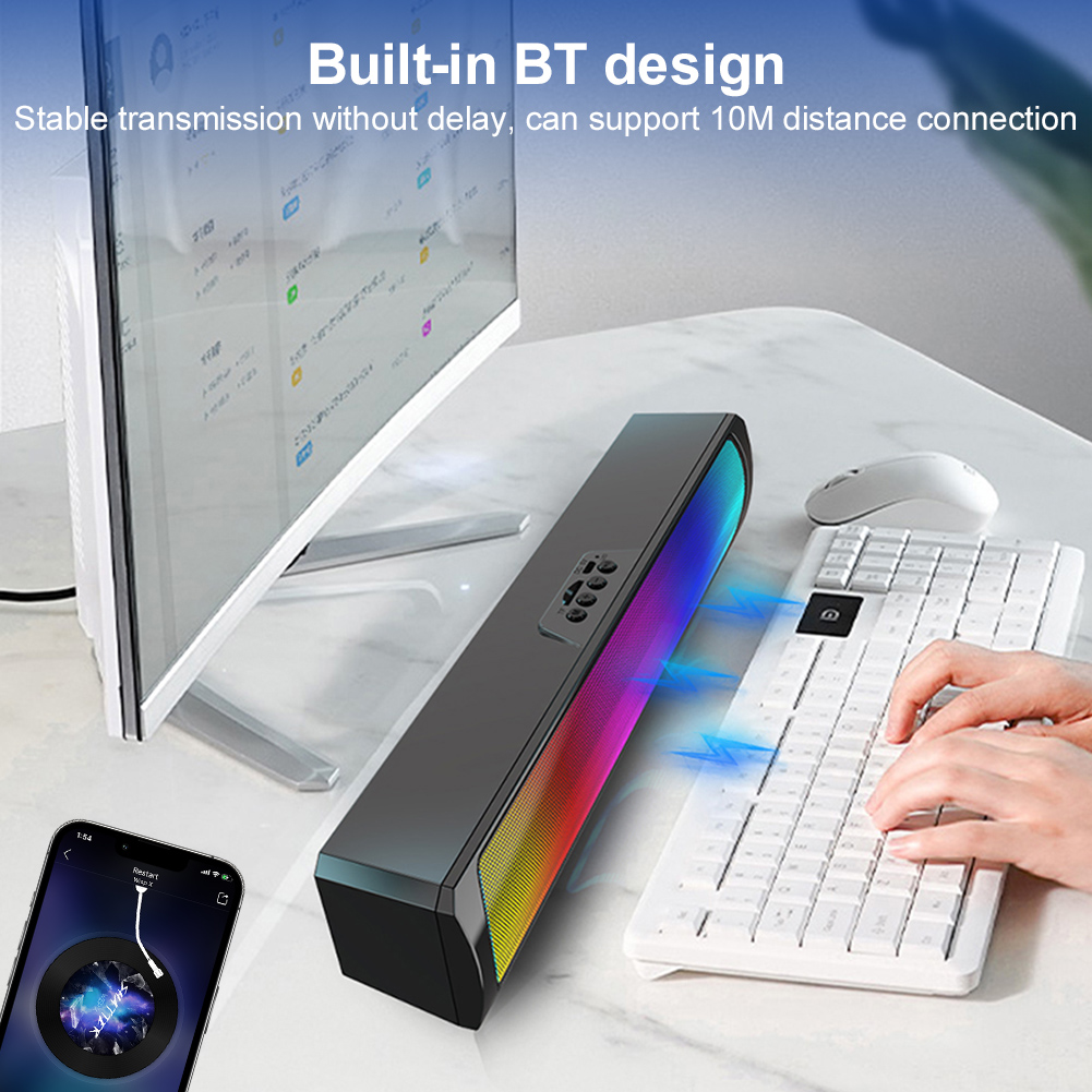 Портативные компьютерные колон – обзор и цена Rgb Computer Soundbar For Pc